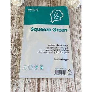 Brand new E NATURE Squeeze Green watery sheet mask